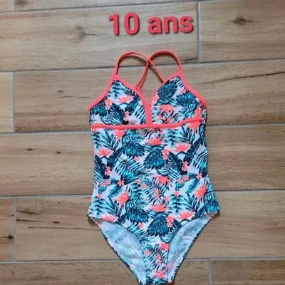 Maillot de bain une pièce tropical - Taille 10 ans